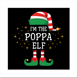 I'm The Poppie Elf Matching Family Christmas Pajama Posters and Art